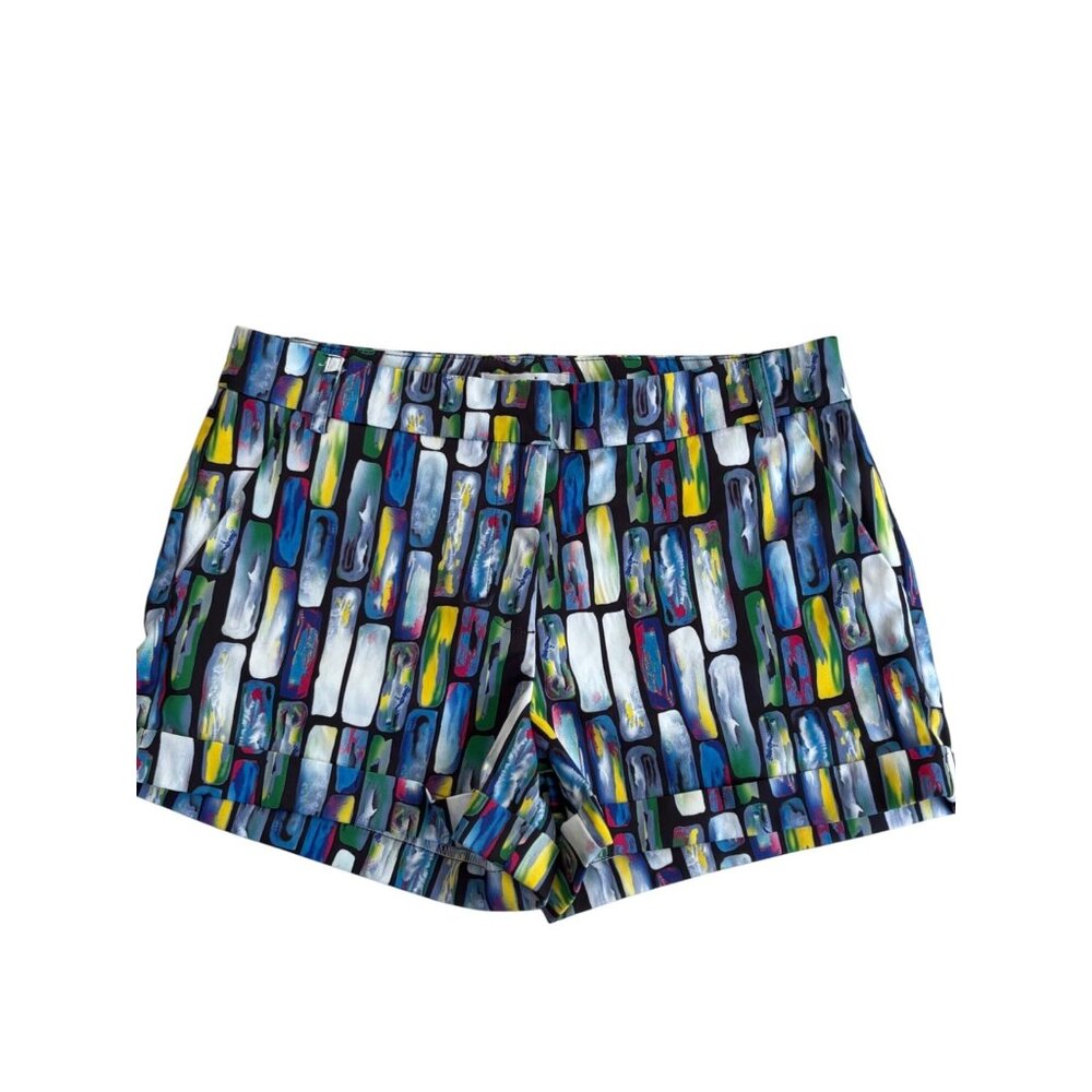 OVI  SZ M Colorful Abstract Print Womens Shorts By OVI